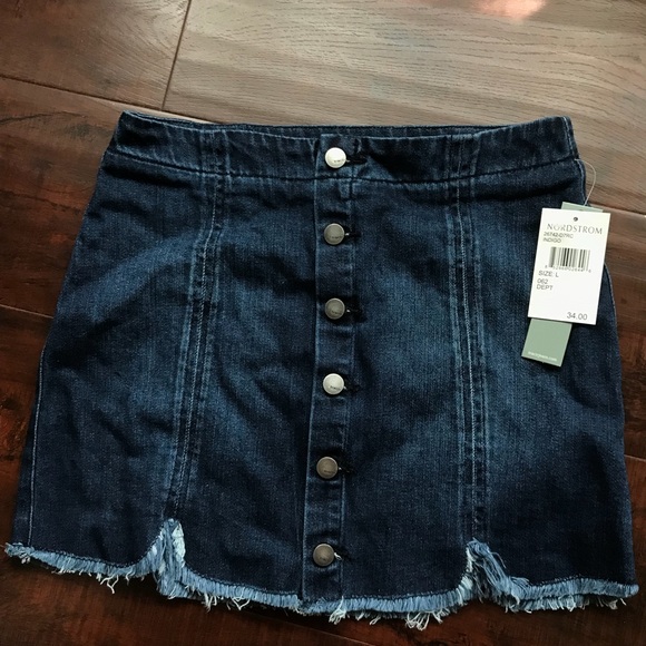 Tractr Indigo Girls Denim Skirt - Picture 2 of 6